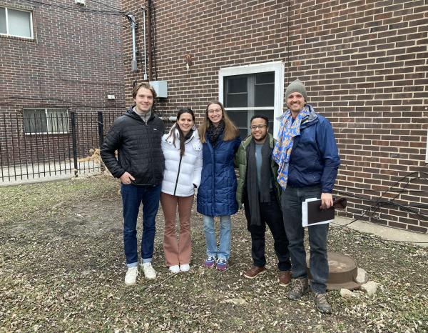 UTSOA's HUD competition student team at the site in Chicago, Illinois