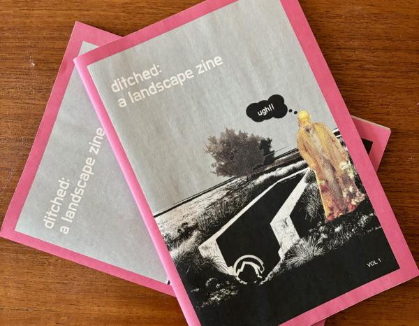 Two zines stacked together