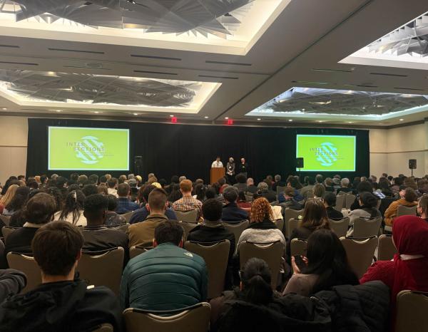 Attendees at a conference