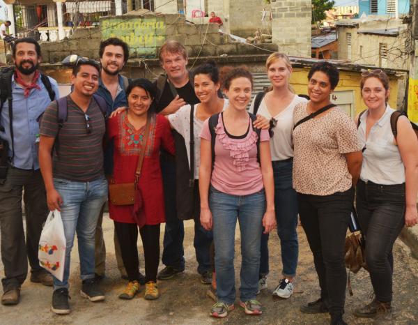 Bjorn with his students in the Dominican Republic Practicum