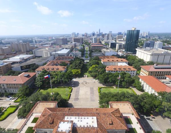 photo of UT south mall and downtown