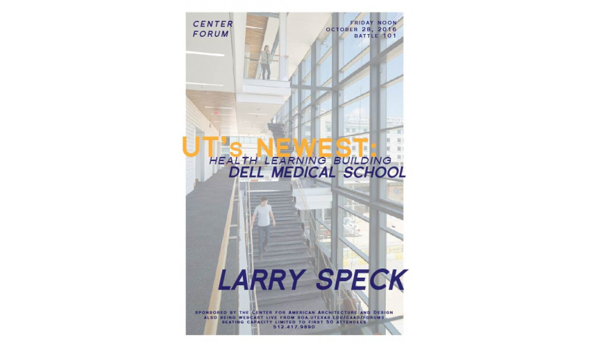 Friday Lunch Forum with Larry Speck