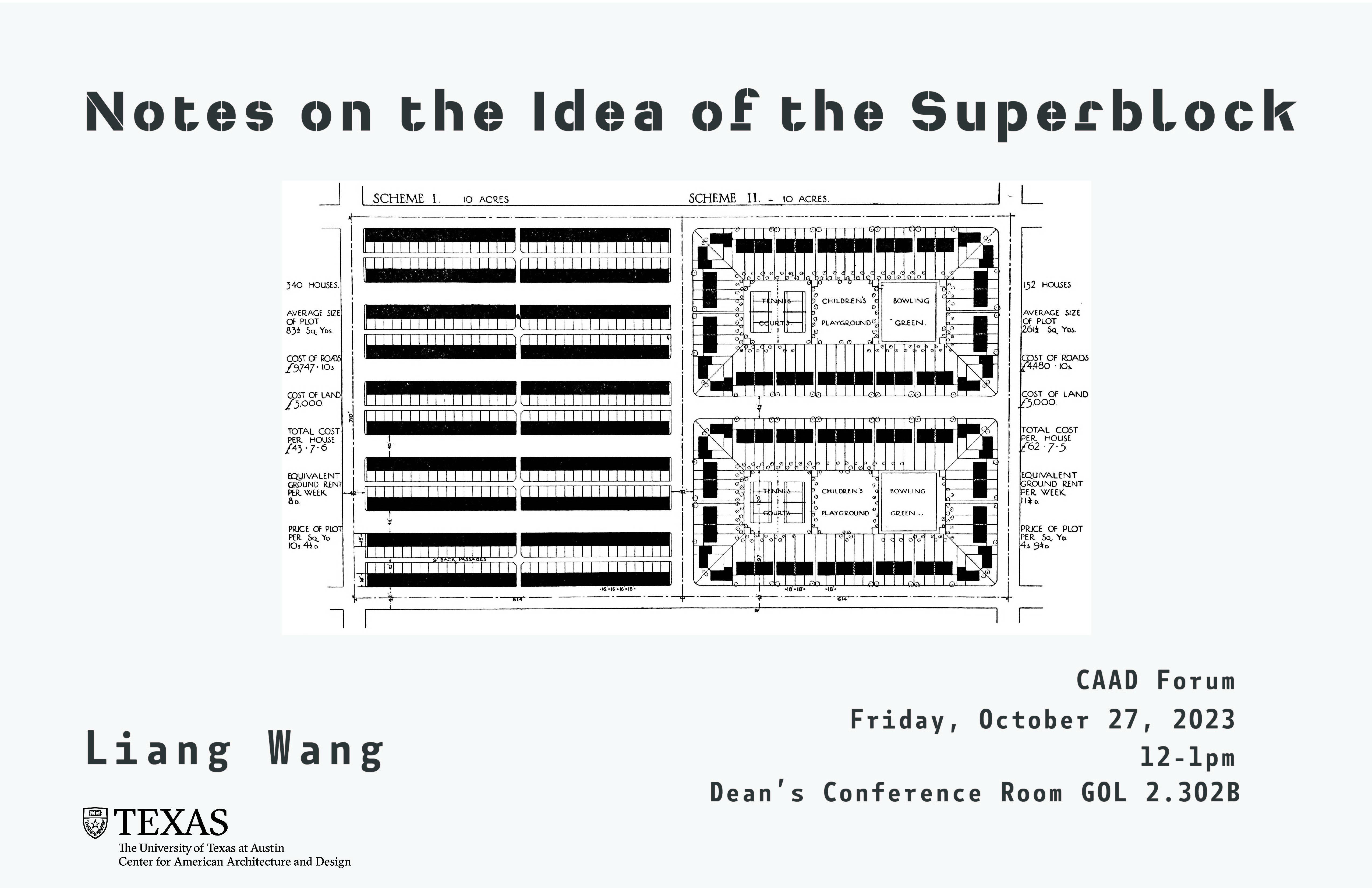 CAAD Forum poster for Liang Wang