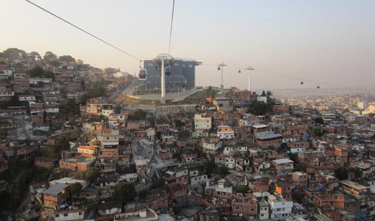 Jorge Mario Jáuregui, Cable car at Complexo do Alemao, Rio de Janeiro, 2010 | Sophia Monahon, Photographer