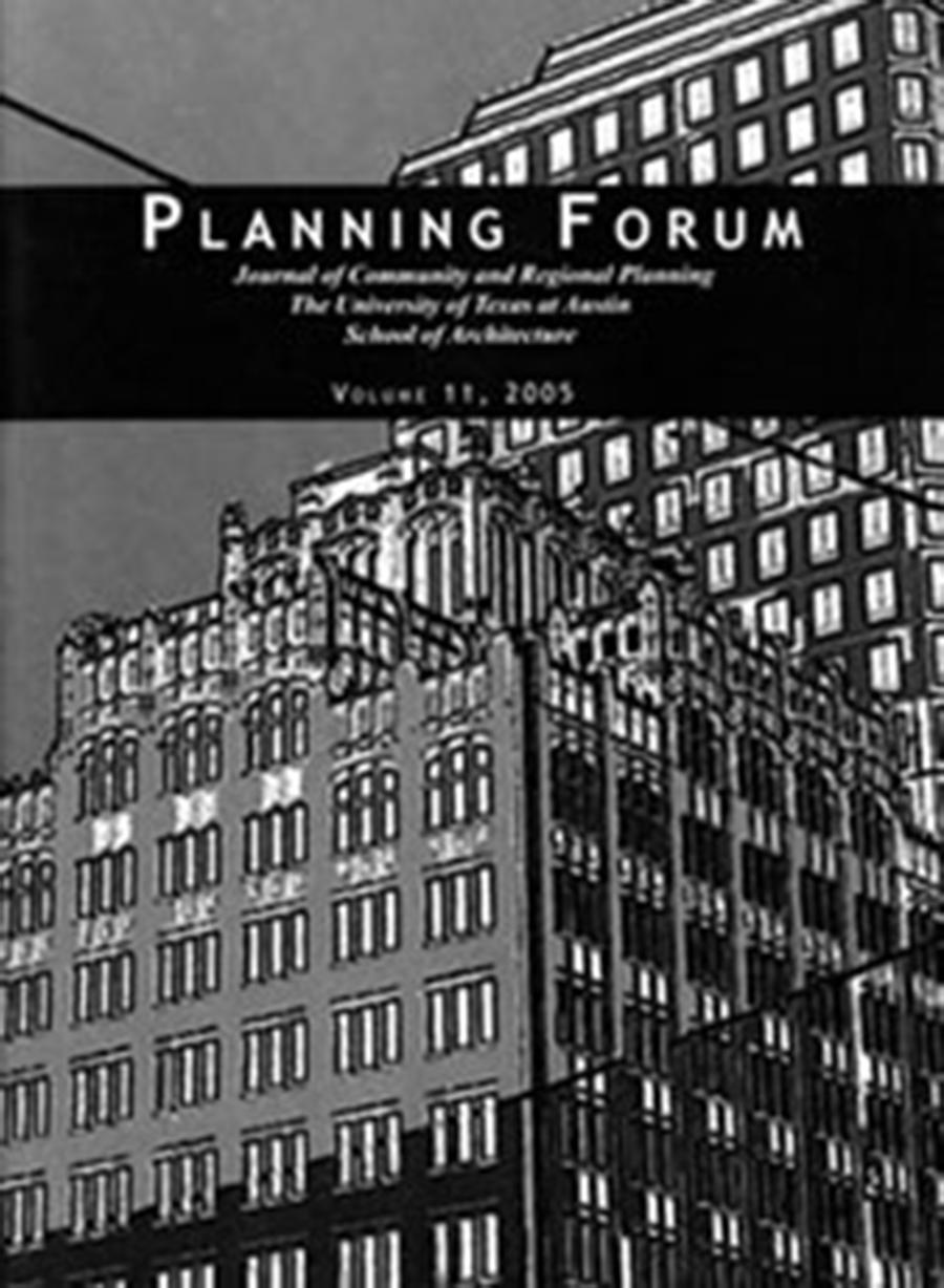 Planning Forum Volume 11