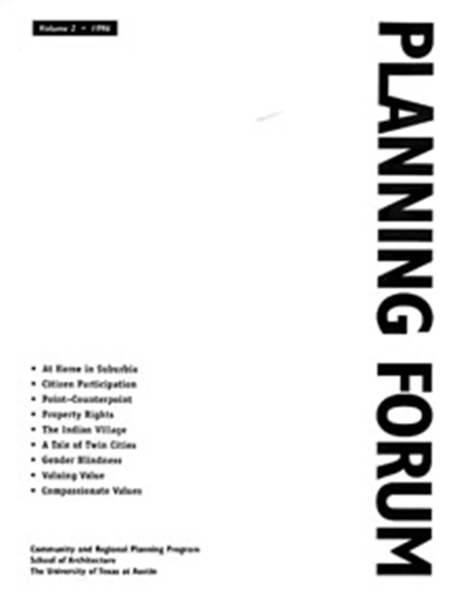 Planning Forum Volume 2