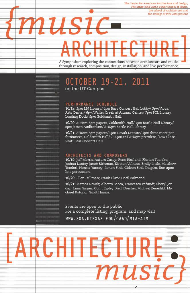 Music in Architecture Poster