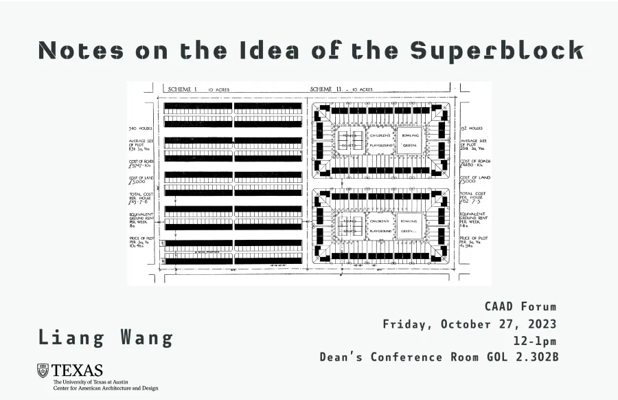 CAAD Forum poster for Liang Wang