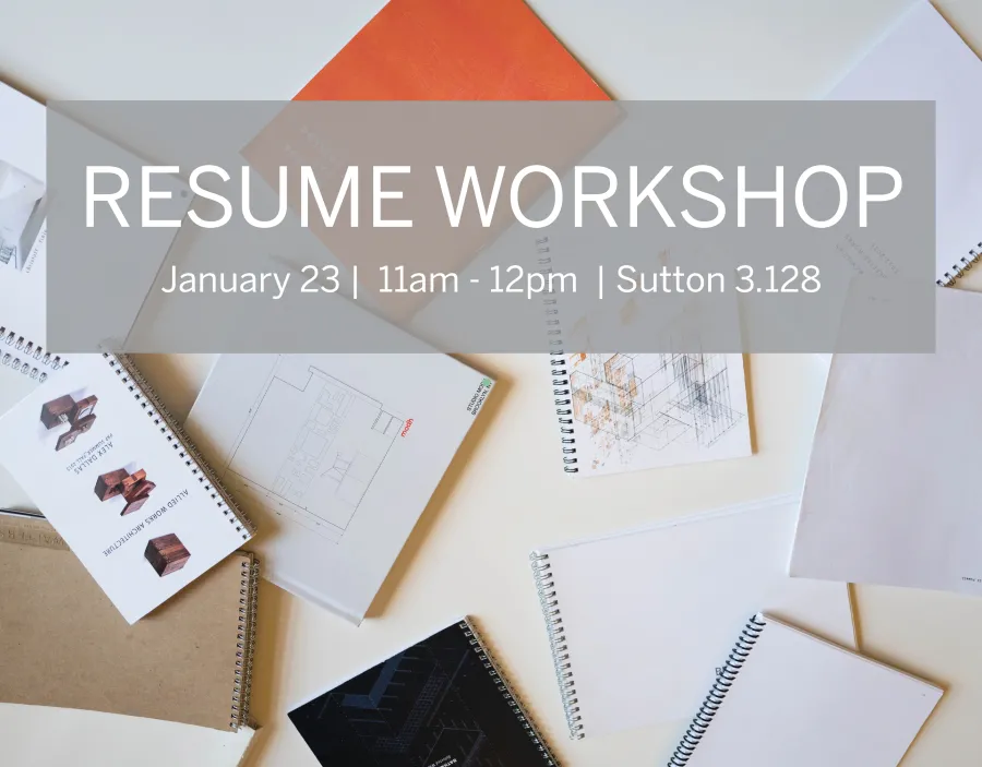 Poster for resume workshop