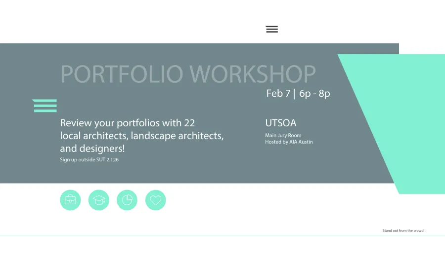 AIA Austin + UTSOA Student Portfolio Reviews - Wednesday, February 7 at 6pm