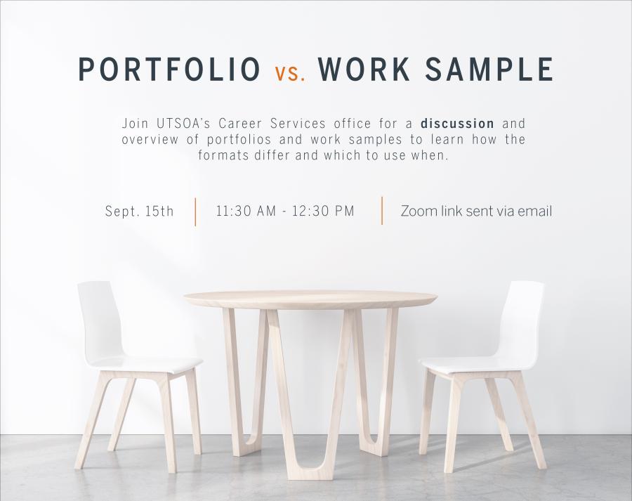 work sample vs portfolio