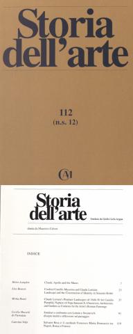 Benes' 2006 essay on Claude Lorrain in Storia dell'arte