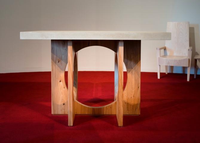 A modular table by Mark Macek