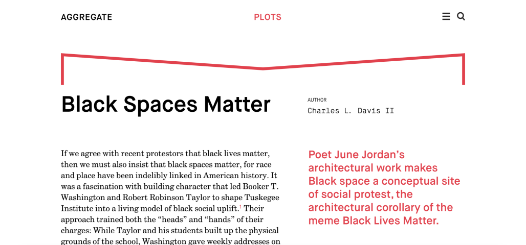 Screenshot, Black Spaces Matter