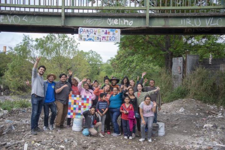 Group photo of students in Monterrey, Mexico