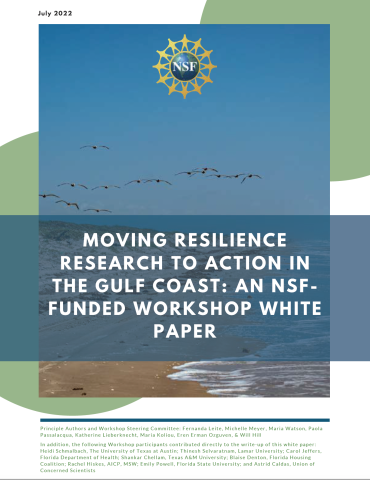 Moving resilience research to action in the gulf coast