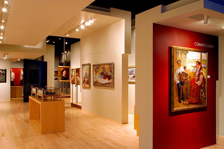 Art gallery interior