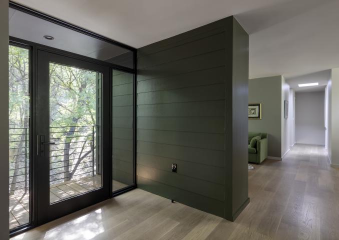 Interior west mudroom of Bullock building
