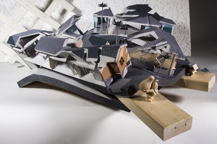 Normal House desconstructed architectural model