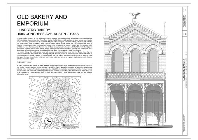 Lundberg Old Bakery HABS Documentation Cover Sheet