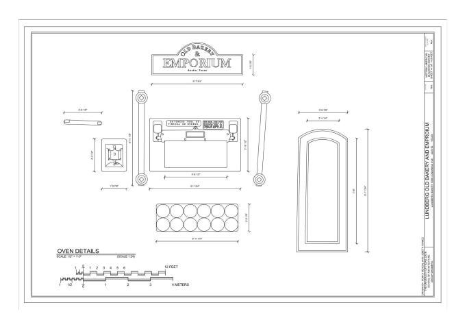 Lundberg Old Bakery HABS Documentation Oven Details
