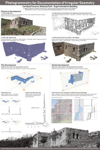 Carlsbad Caverns National Park Superintendent's Building - Photogrammetry for Documentation of Irregular Geometry Process Poster