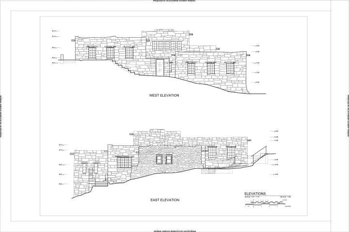  Carlsbad Caverns National Park Superintendent's Building - East and West Elevations