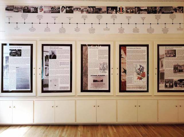 display of work