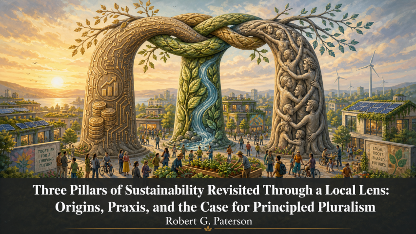 three pillars of sustainability graphic 