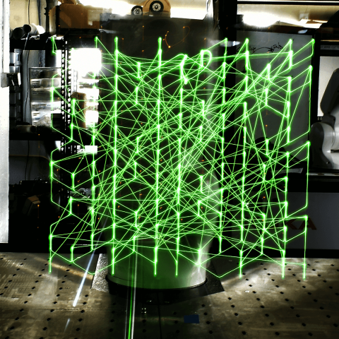laser design made by robots
